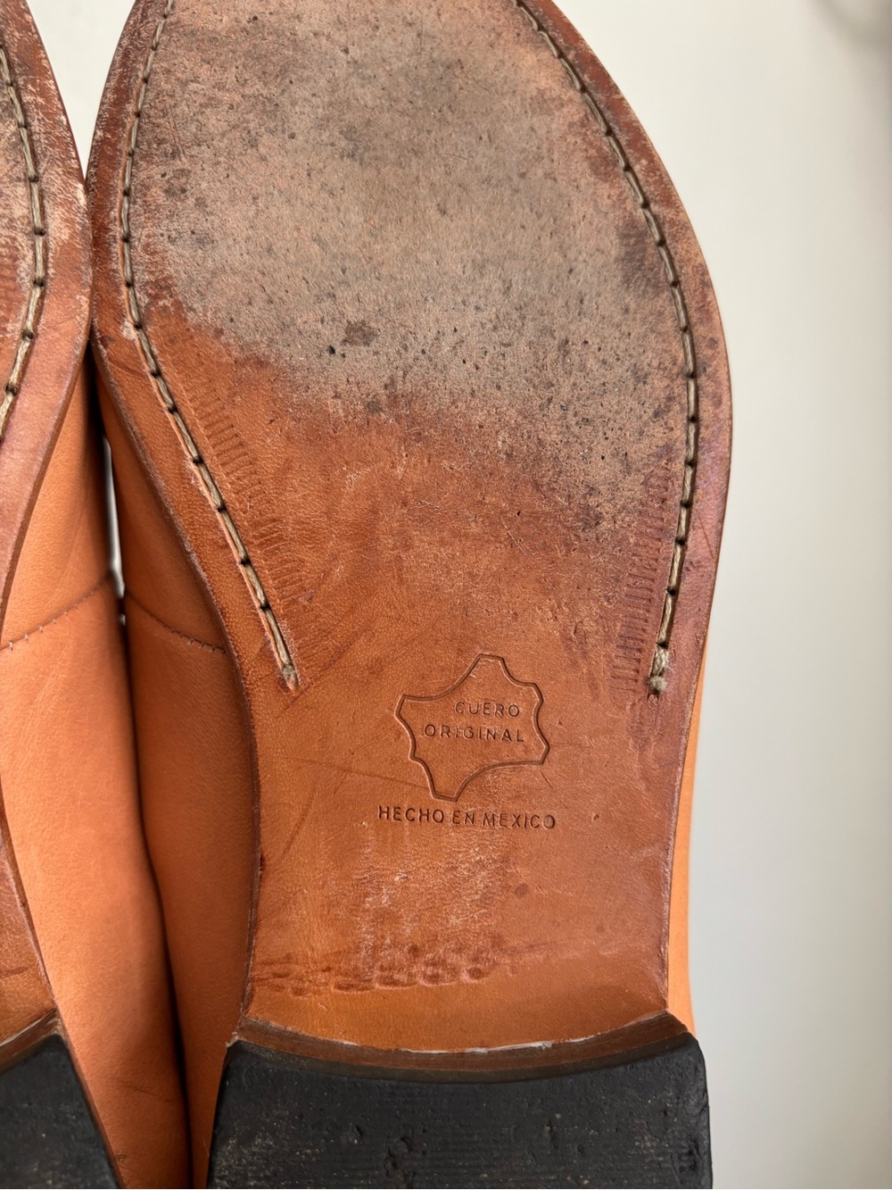 Women's Leather Loafers in Tan — Classic Slip-On Flats - Picture 5 of 10
